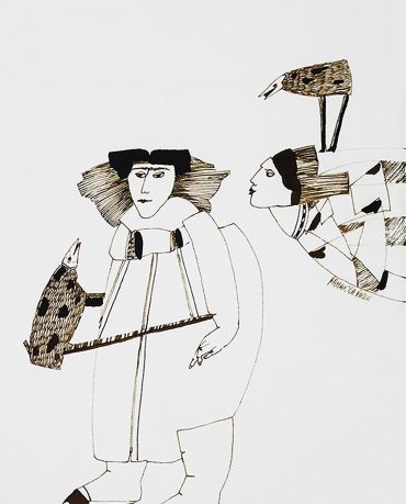 Armanda Passos, sem título, tinta da china sobre papel