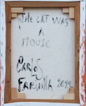 Carlos Farinha, The cat was a mouse, Acrílico sobre tela.
