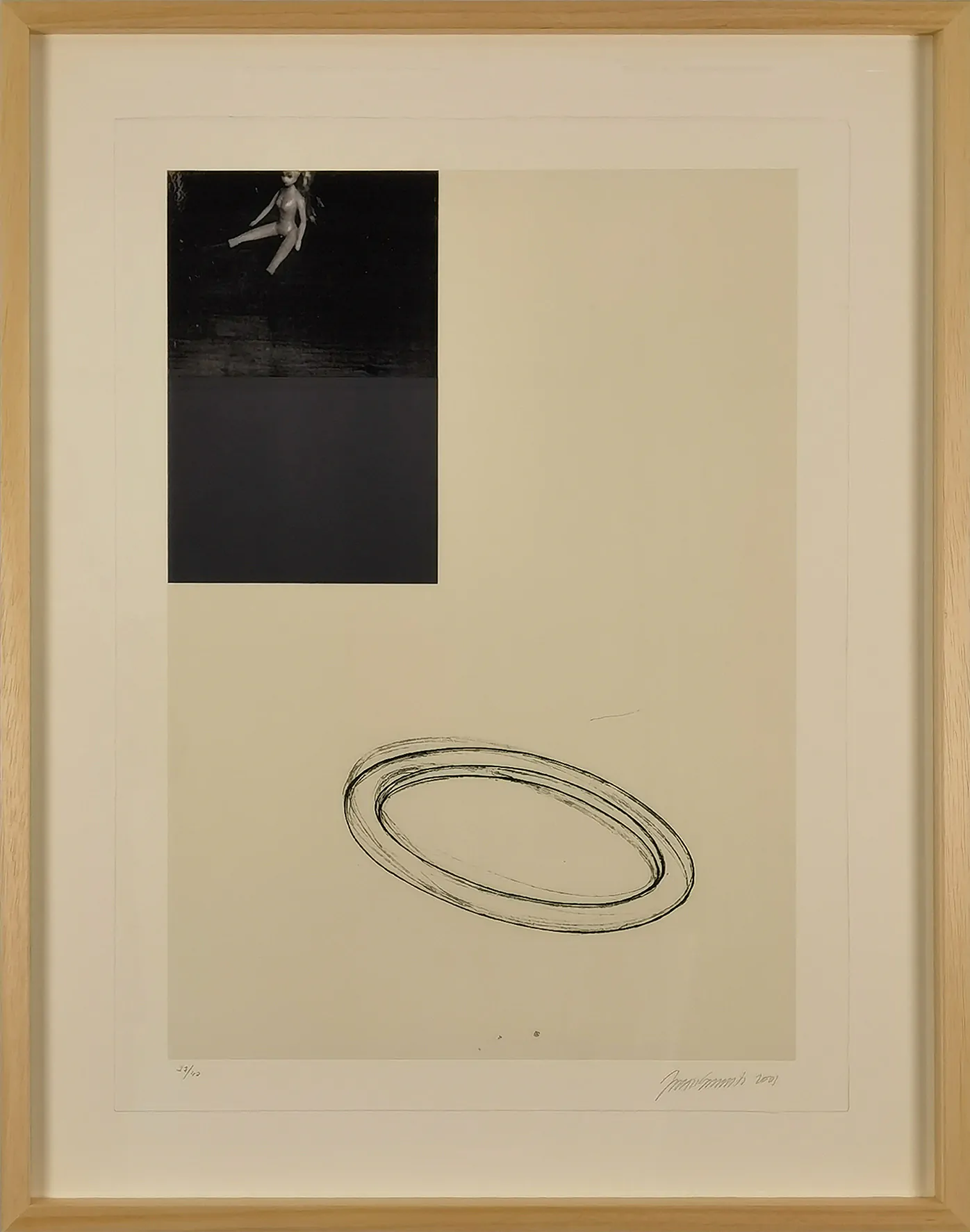 JULIÃO SARMENTO Without Title 5 Mixed-media on guarro paper, nº 27/40, ano 2001