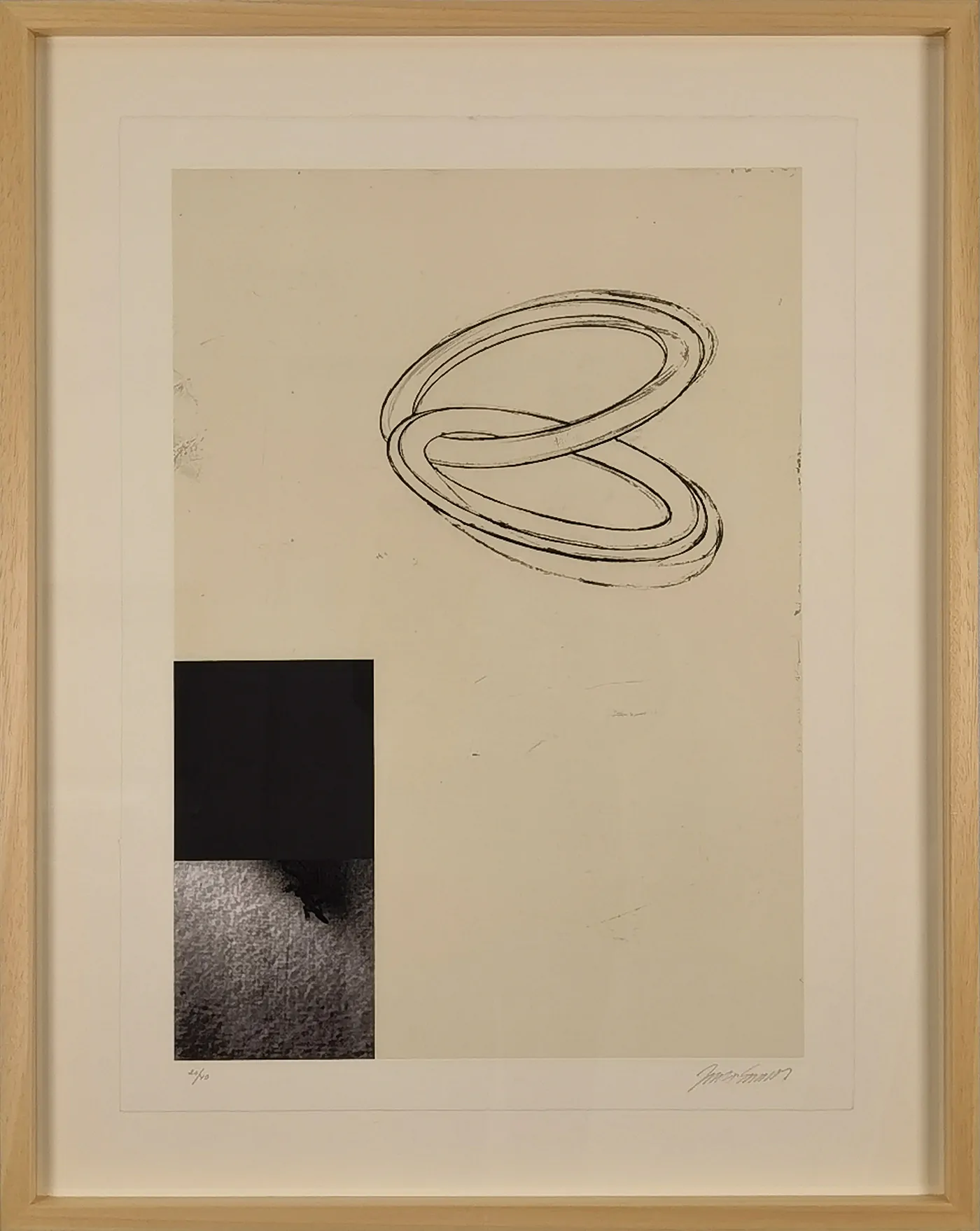 JULIÃO SARMENTO Without Title 6 Mixed-media on guarro paper, nº 20/40, ano 2001