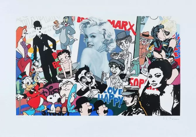 SILVIO FIORENZO “Cinema V” Serigrafia sobre papel, nº 88/100, ano 2021