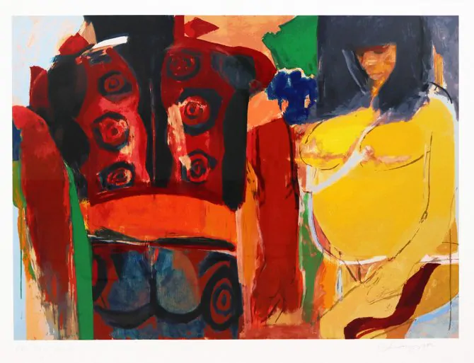 JÚLIO POMAR Casal de Índios Serigrafia sobre papel PA XX/XXV