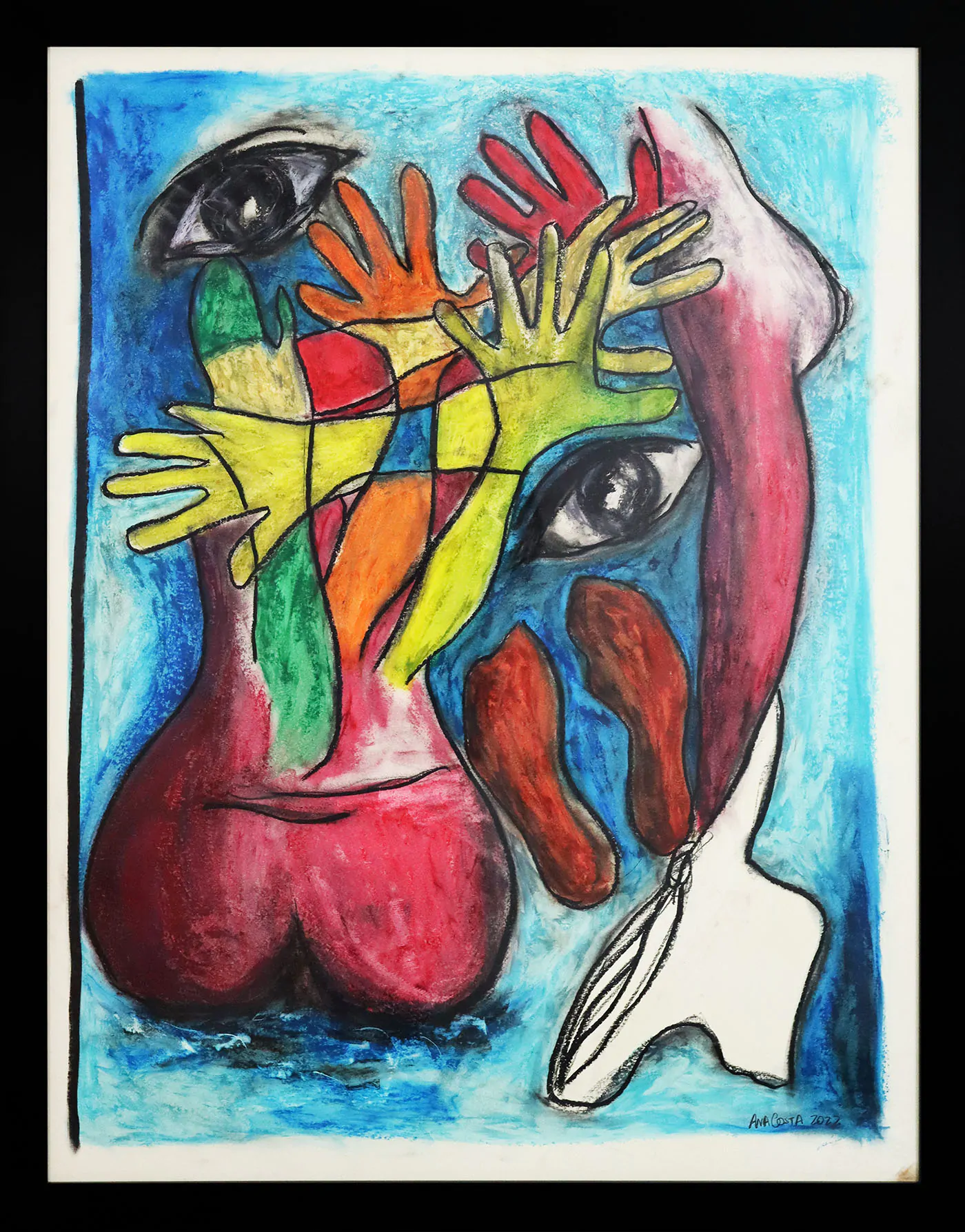 Ana Costa. Sem título. Técnica mista sobre papel.