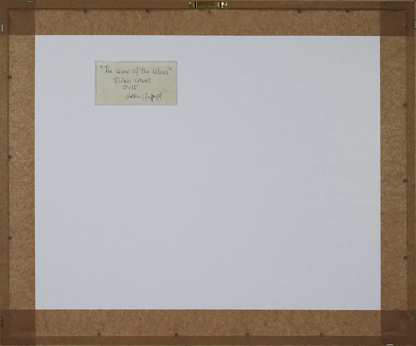 Elísio Canas, The work of the colors, Óleo sobre papel.
