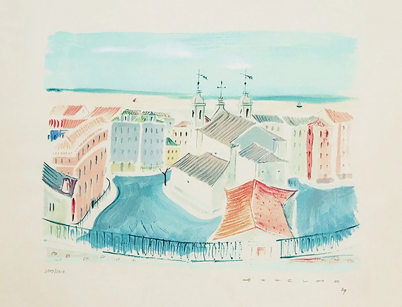 Carlos Botelho, Sem título, Serigrafia sobre papel nº 200-200