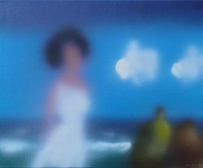 Noronha da Costa. Sem título. Tinta celulósica sobre tela. Dimensão: 54 x 65 cm