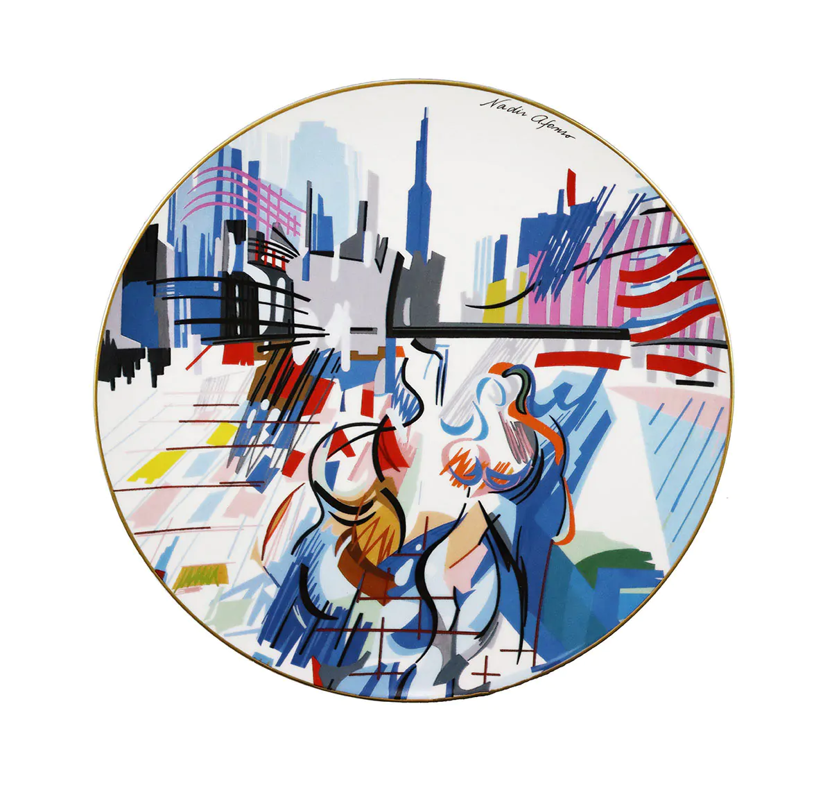 Nadir-Afonso-sem-título-Prato-Porcelana-Vista-Alegre.