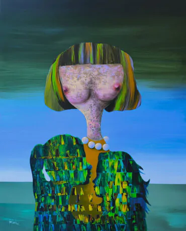 Luís Liberato. Fixação. Acrílico sobre tela. 100x80x4cm. 2025