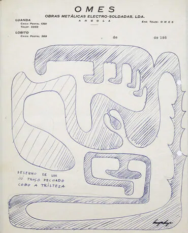 Cruzeiro-Seixas-Desenho-de-um-só-traço-fechado-Caneta-Sobre-Papel