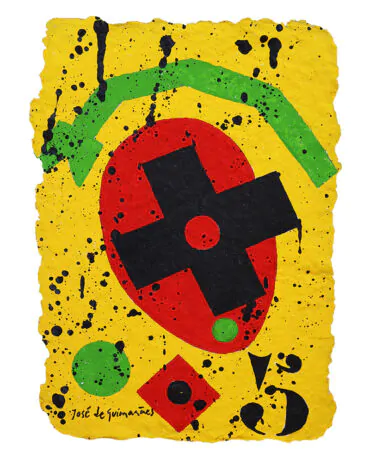 José-de-Guimarães-s-título-Guache-s-papel-artesanal