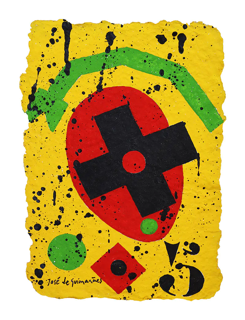 José-de-Guimarães-s-título-Guache-s-papel-artesanal