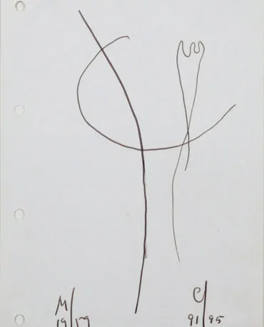Manuel-Cargaleiro-S-Título-Caneta-Sobre-Papel