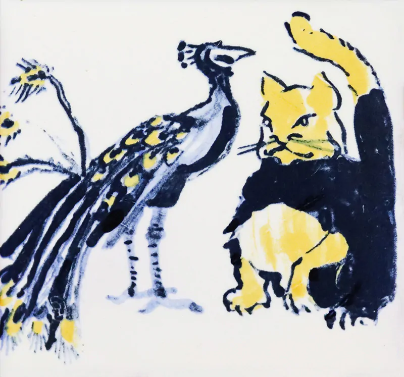 Paula-Rego-Fénix-com-gato-Azulejo-Ratton