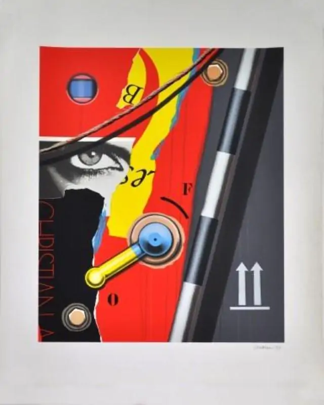 Peter Klasen. Sem Título. Serigrafia. 64x53cm. 1999