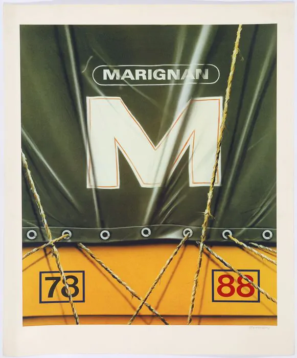 Peter Klasen. Marignan. Serigrafia edição de 100. 70x56cm. 1988