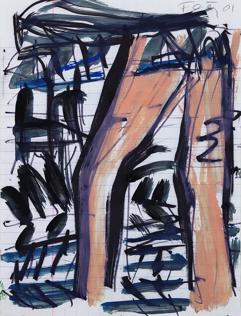 Günter-Förg-s-título-Técnica-mista-s-papel