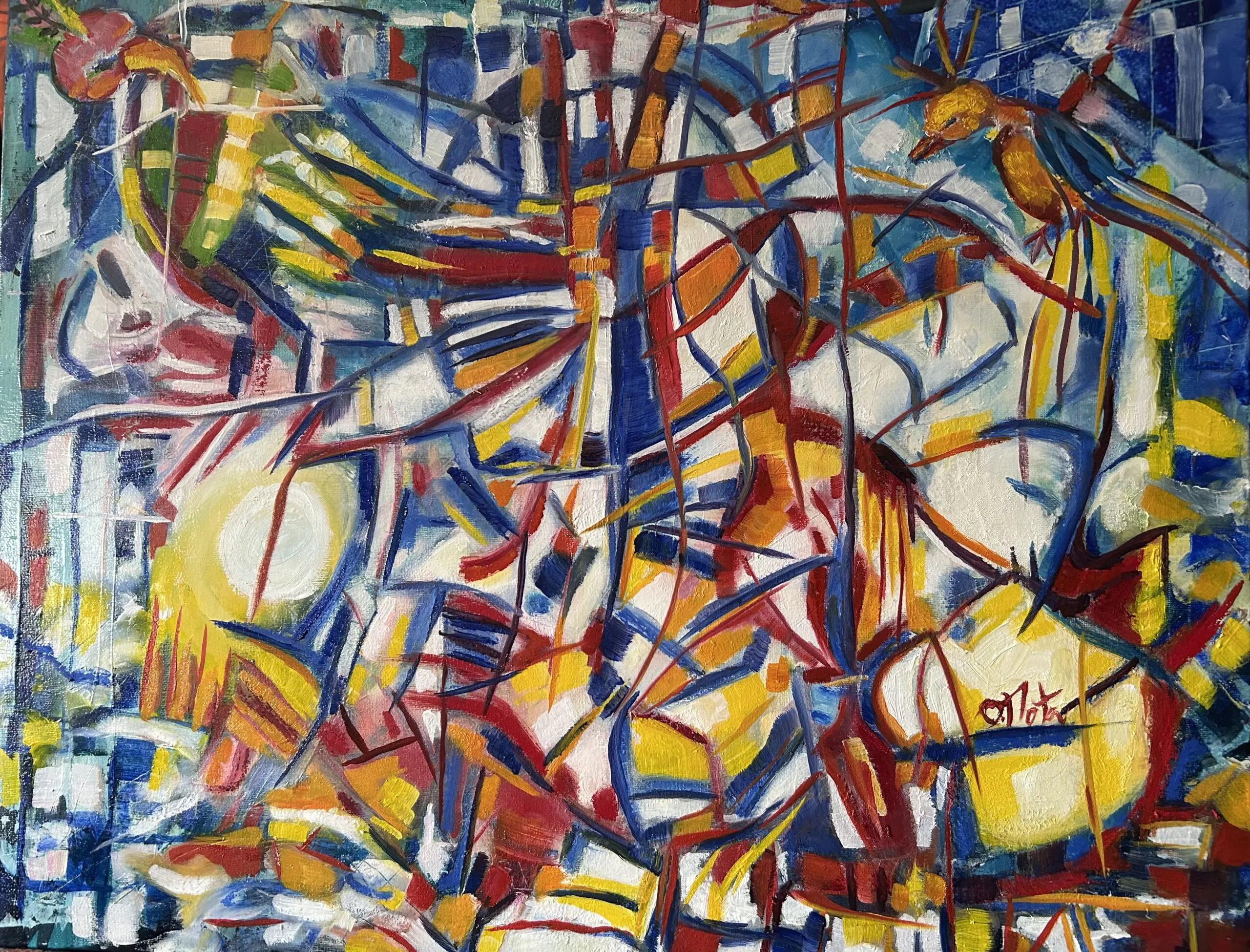 Olinda Mota. Acrílico sobre tela. Dimensão: 60x50cm