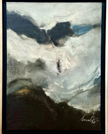 Artur Bual Acrílico sobre tela Dim.: 63x46cm Dim. mold: 70x53cm