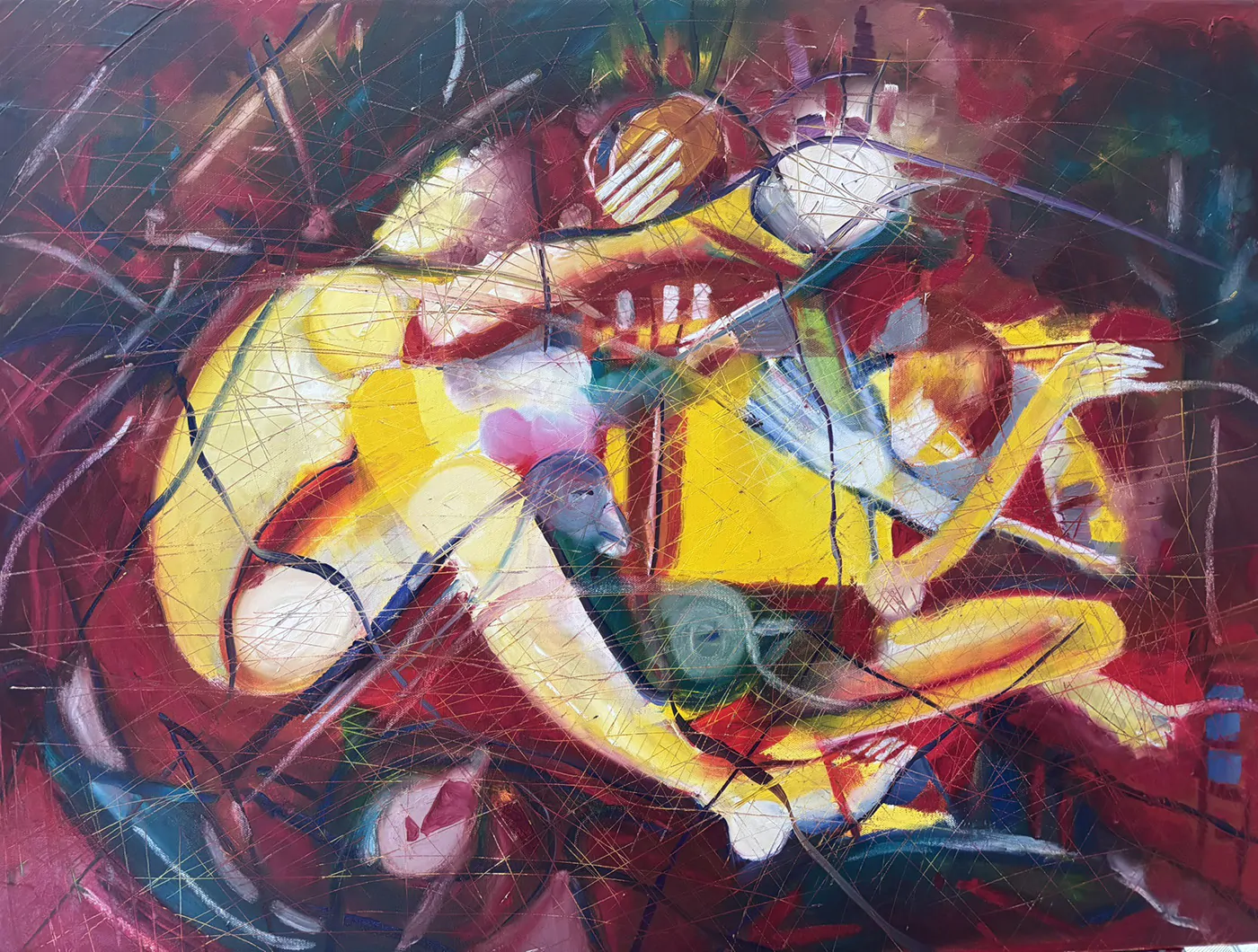 Olinda Mota. Coleção «Eu Herói». Acrílico sobre tela. 60x80cm