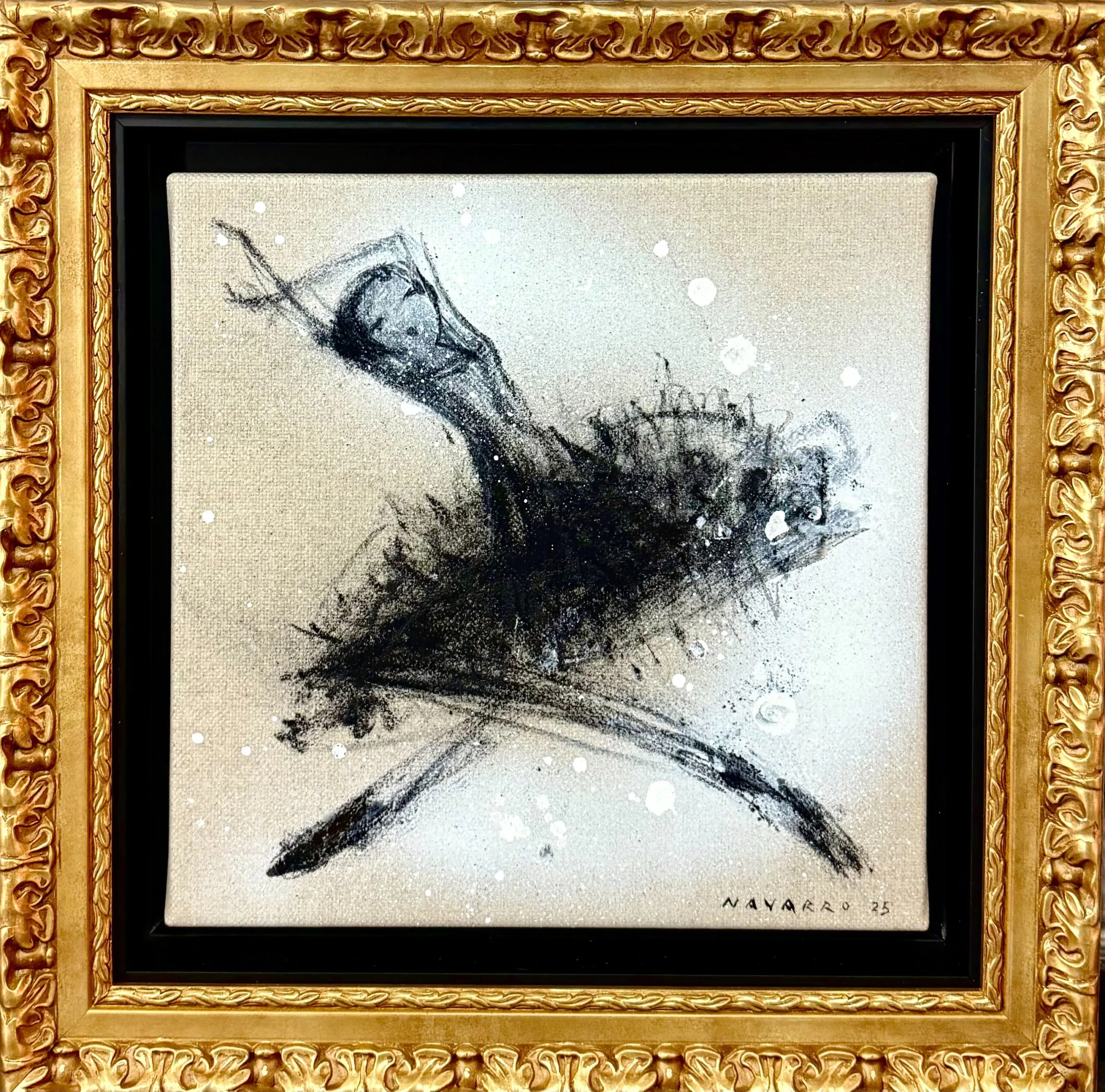 Diogo Navarro Bailarina Acrílico sobre tela Dim.: 30 x 30 cm Dim. moldura: 42x42cm