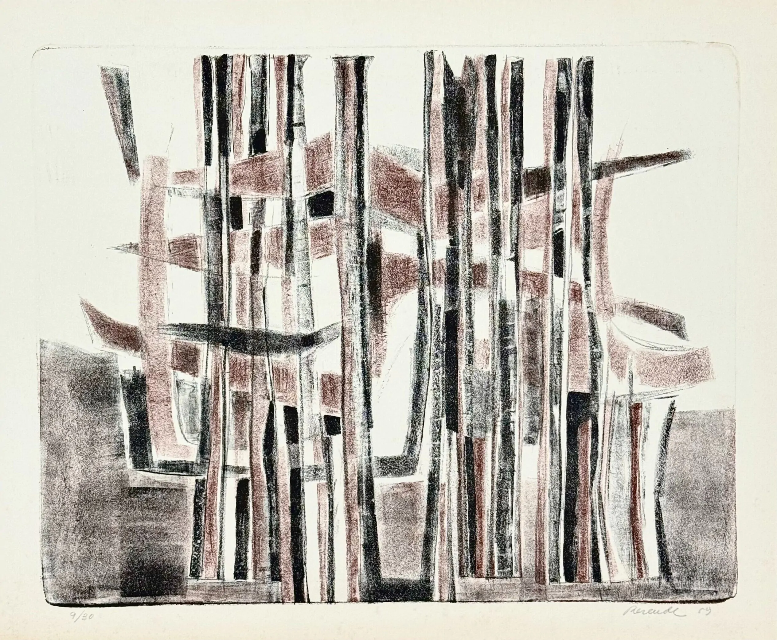 Júlio Resende Serigrafia Dim. total: 50x61cm 9/30 1959