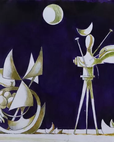 Cruzeiro Seixas- sem título- técnica mista sobre papel