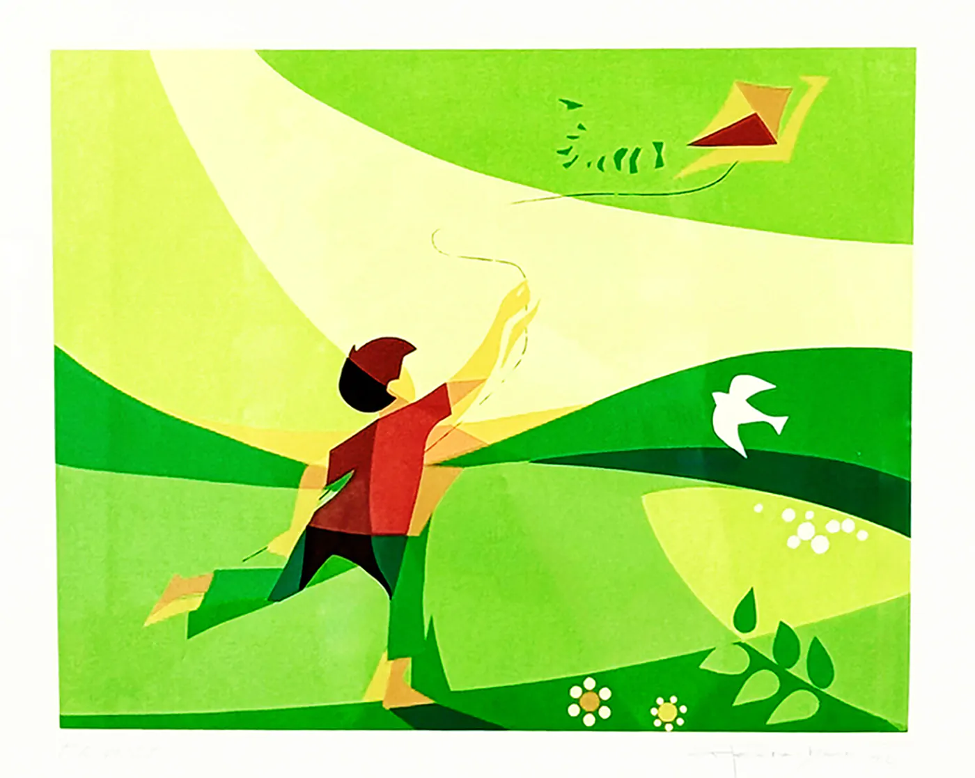 Zé Penicheiro Sem título, 1992 Serigrafia Dim. mancha: 32x40cm Dim. moldura: 57x65cm PA 9/25