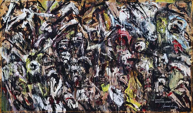 Artur Bual Os Camões Desconhecidos, 1990 Acrílico sobre tela Dim.: 110x190cm