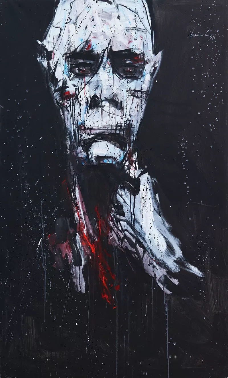 Artur Bual Sem título, 1995 Acrílico sobre tela Dim.: 162x97cm