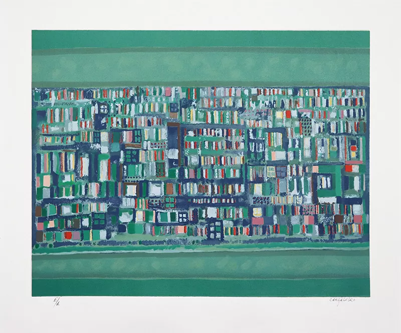 Manuel-Cargaleiro-La-Vallé-Litografia-sobre papel