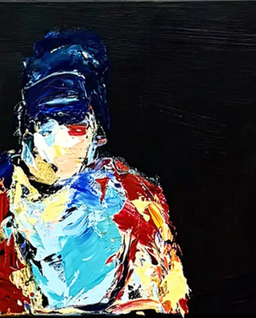 Henrik Busk Andersen Acrílico sobre tela Dim.: 30x80cm Dim. moldura: 34x84cm