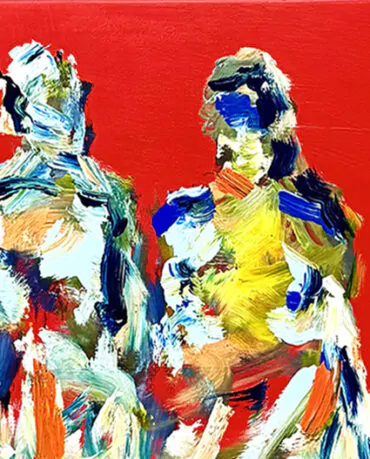 Henrik Busk Andersen Acrílico sobre tela Dim.: 30x80cm Dim. moldura: 34x84cm