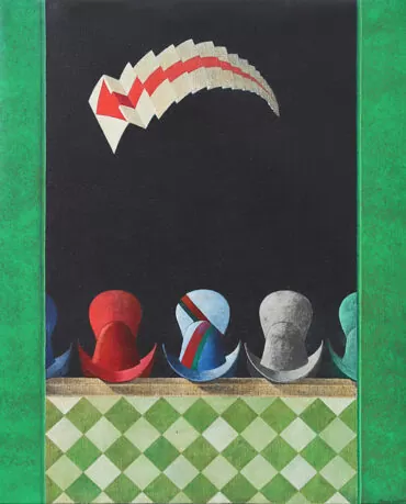 António Pimentel-Alcabideque-Acrílico s tela-81x65 cm-1991