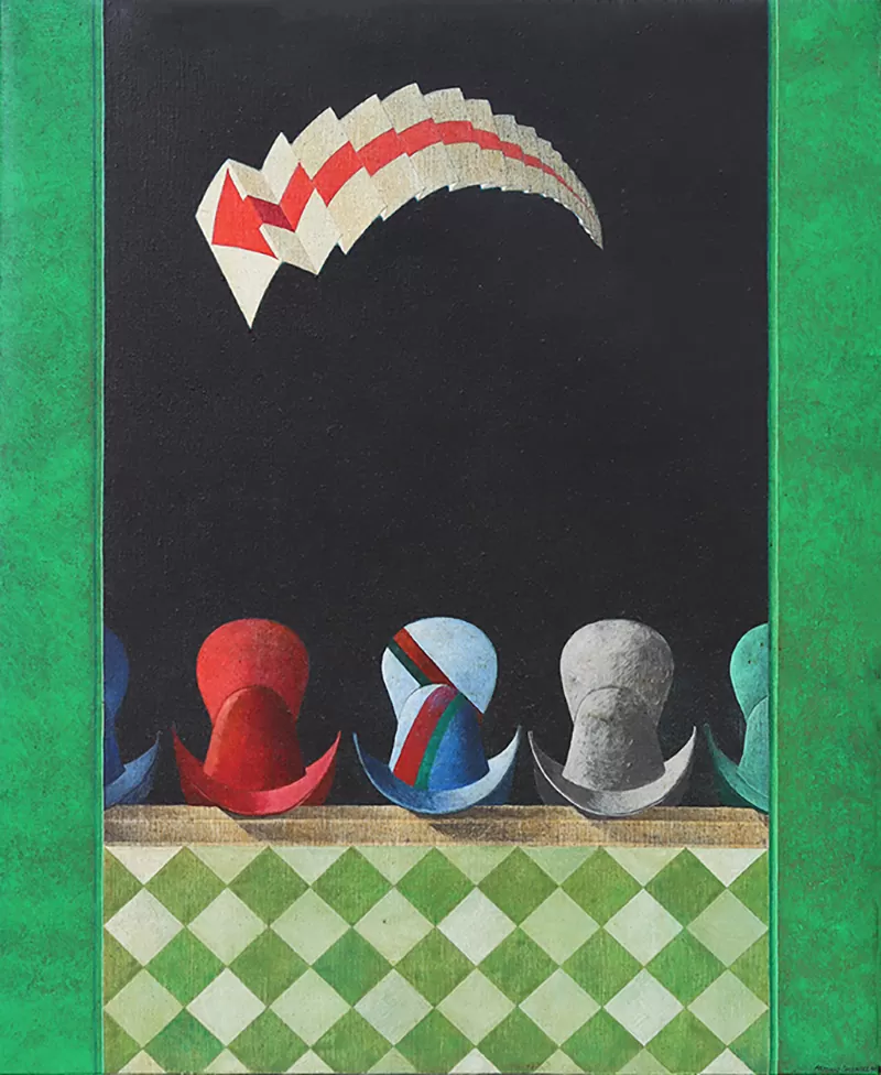 António Pimentel-Alcabideque-Acrílico s tela-81x65 cm-1991