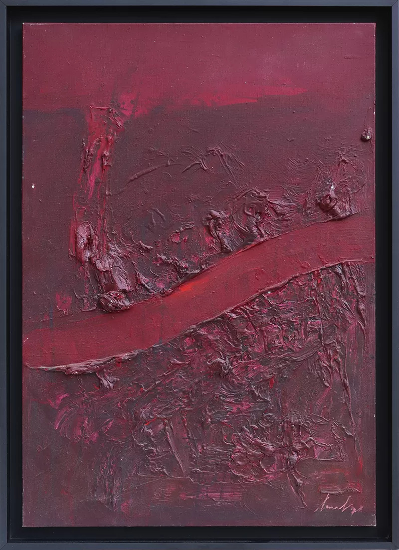 Artur Bual. Sem título. Acrílico sobre tela. 73x50. 80x57cm