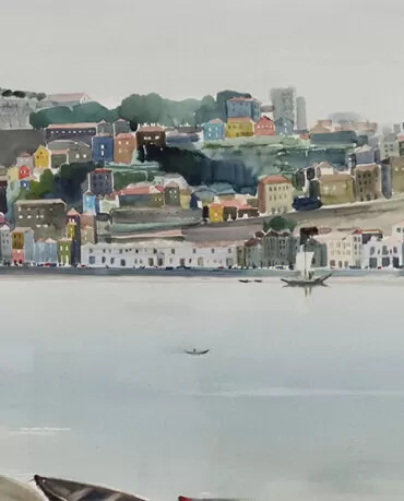 Jaime Isidoro-Gaia-Porto-Aguarela s papel