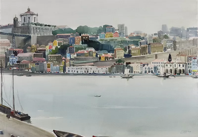 Jaime Isidoro-Gaia-Porto-Aguarela s papel