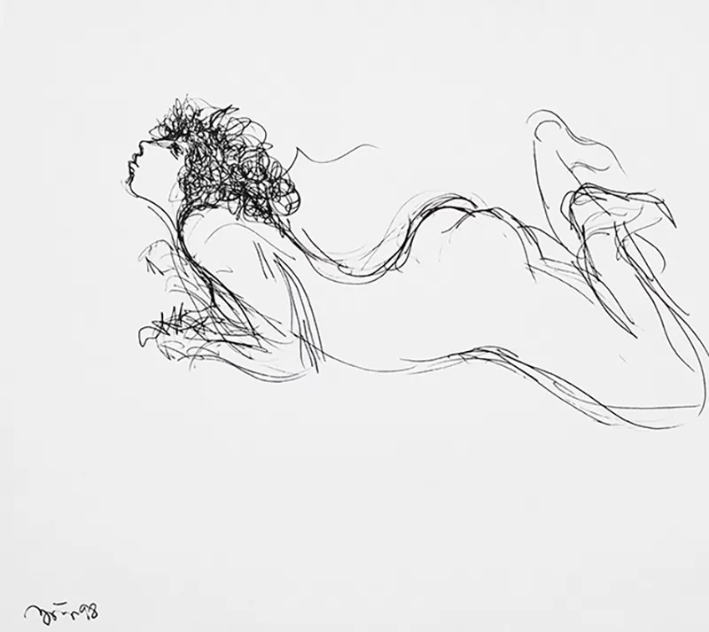 João Cutileiro-s título-desenho a tinta da china 20x30cm-1998