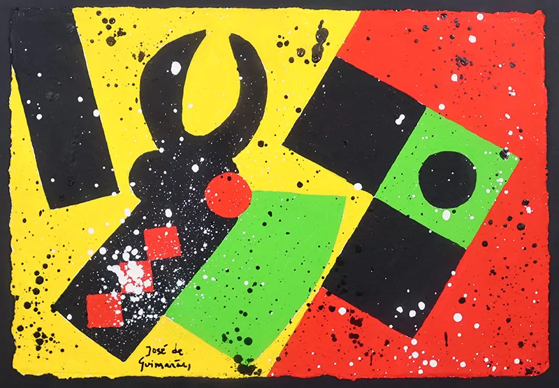 José de Guimarães-s título-guache s papel artesanal