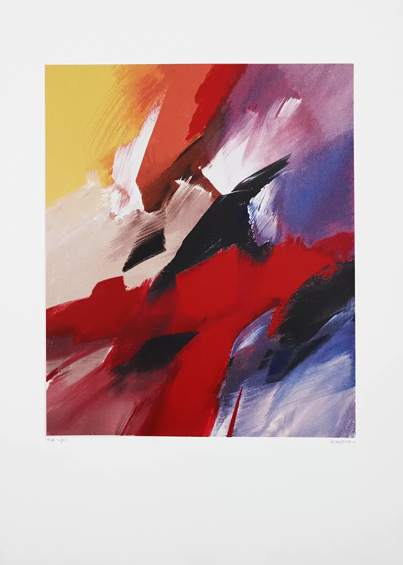 Paul Mathieu-s título-serigrafia s papel