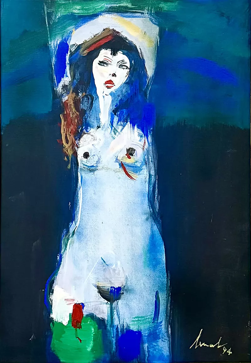 Artur Bual-sem título-Acrílico sobre tela