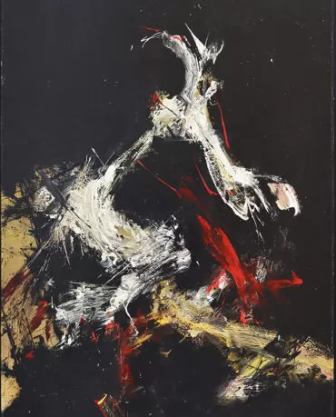 Artur Bual. Sem título. Acrílico sobre tela. 1973. 137x84cm. 143x91cm