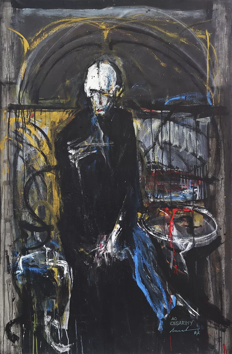 Artur Bual. Acrílico sobre tela. 1987. 140x90cm