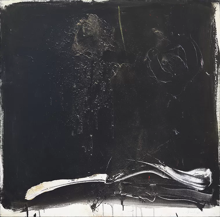 Artur Bual. Acrílico sobre tela. 1989. 101x101cm. 106x106cm