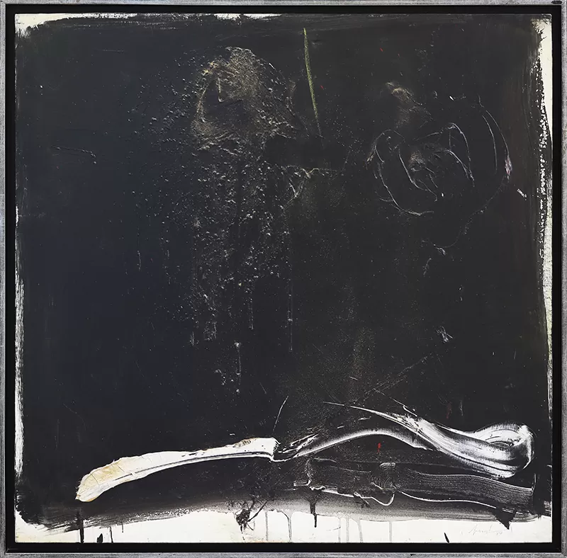 Artur Bual. Acrílico sobre tela. 1989. 101x101cm. 106x106cm