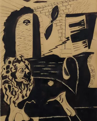 Dacosta-O leão-Tinta da China s papel