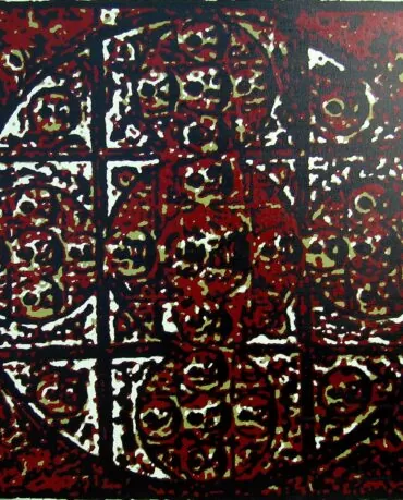 Jorge Lancinha Kongokai Mandala I Óleo sobre tela Dimensão: 80 x 80 cm 2005