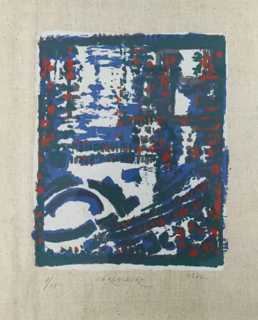 Manuel Cargaleiro-s título-serigrafia s tela