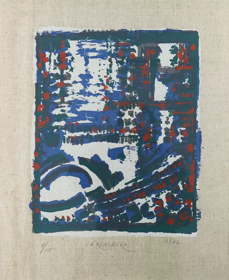 Manuel Cargaleiro-s título-serigrafia s tela