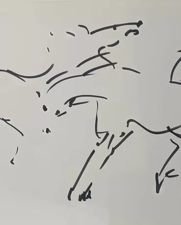 Oskar Pinto Lobo Sem título Técnica mista sobre papel Dimensão: 28 x 41 cm Emoldurado 1972